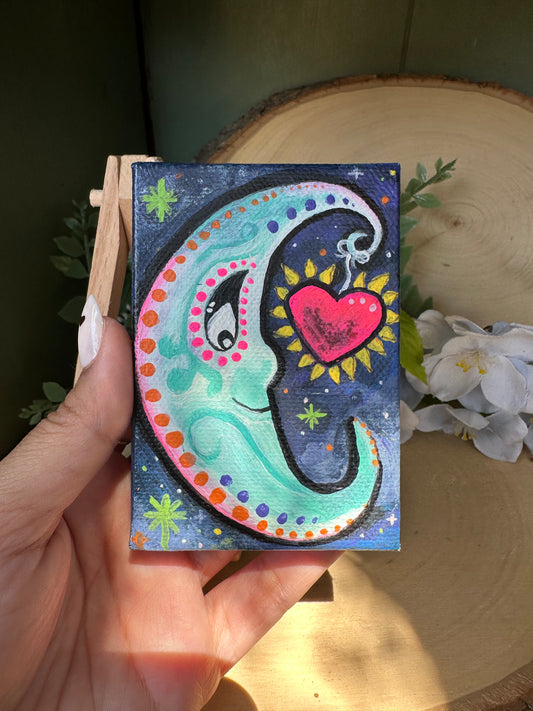 Mini moon Canvas
