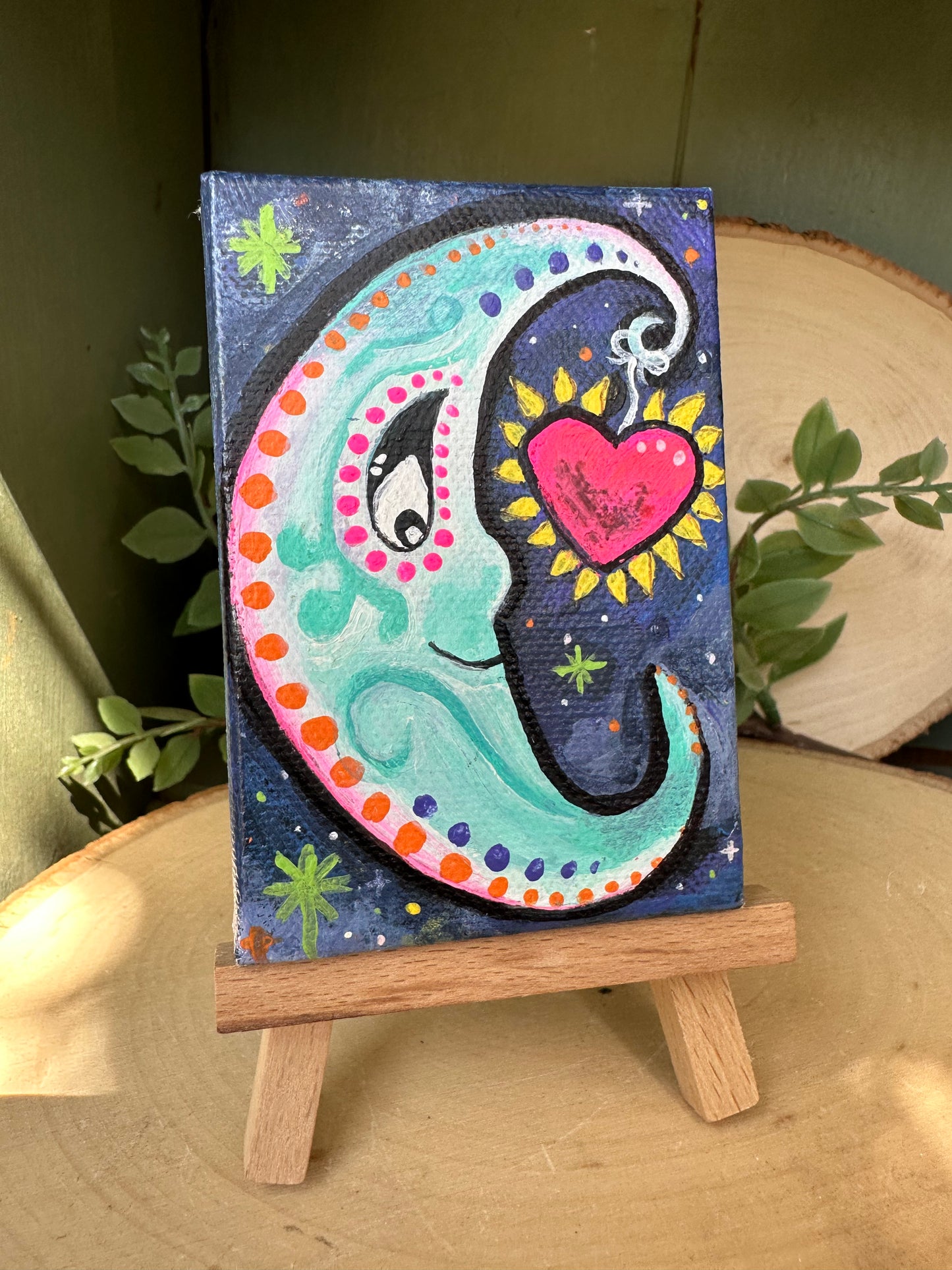 Mini moon Canvas