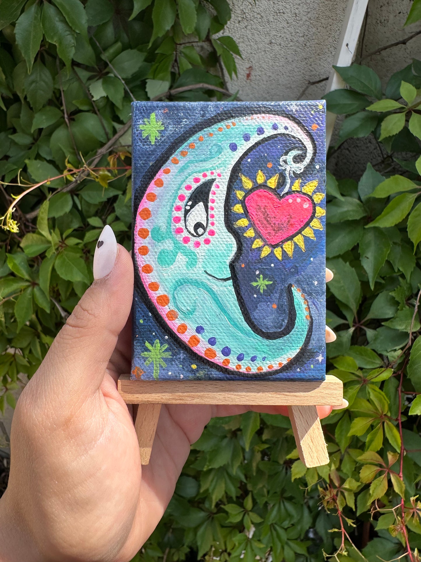 Mini moon Canvas