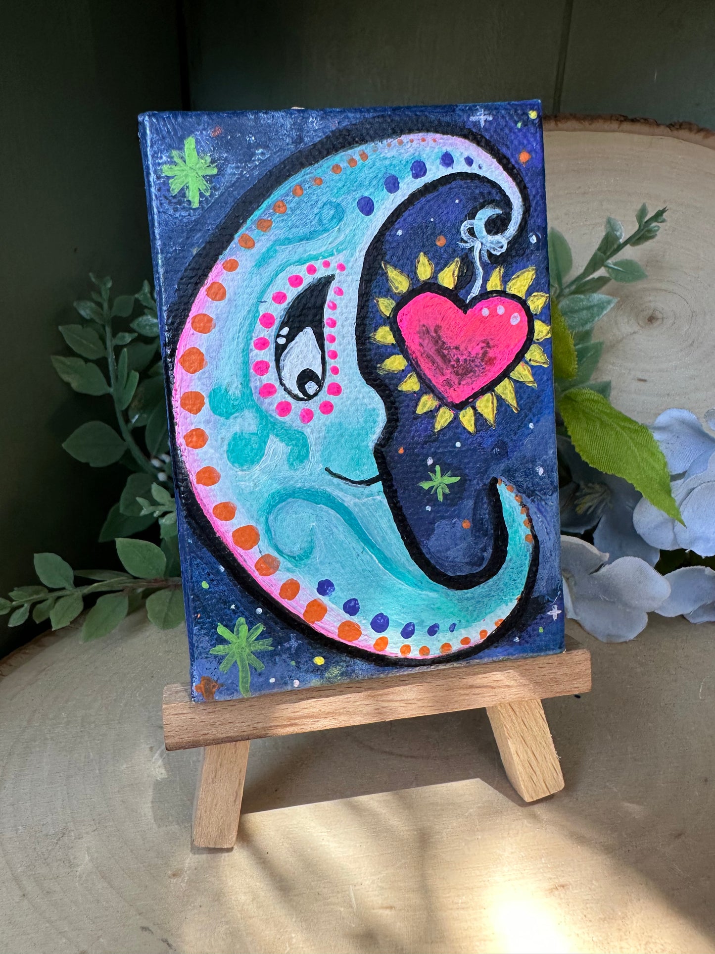 Mini moon Canvas