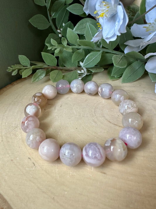 Flower Agate Bracelet