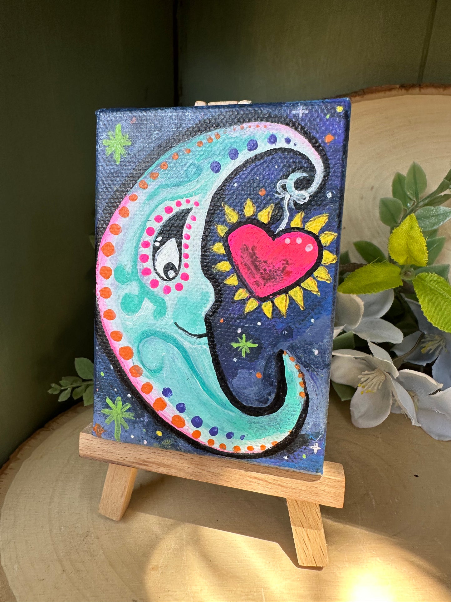 Mini moon Canvas