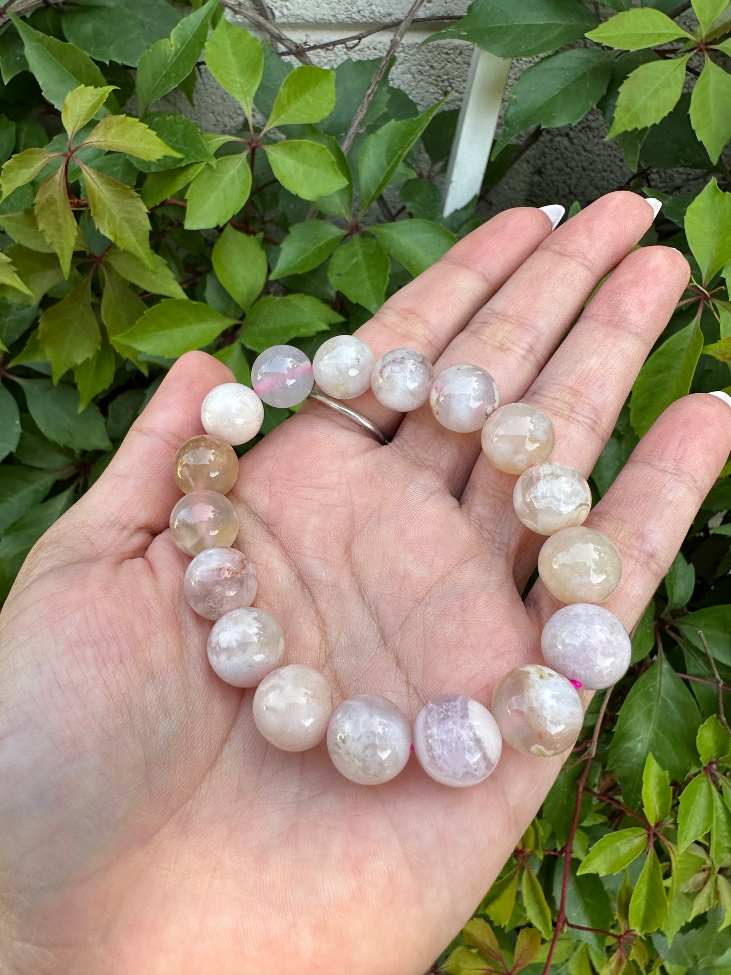 Flower Agate Bracelet