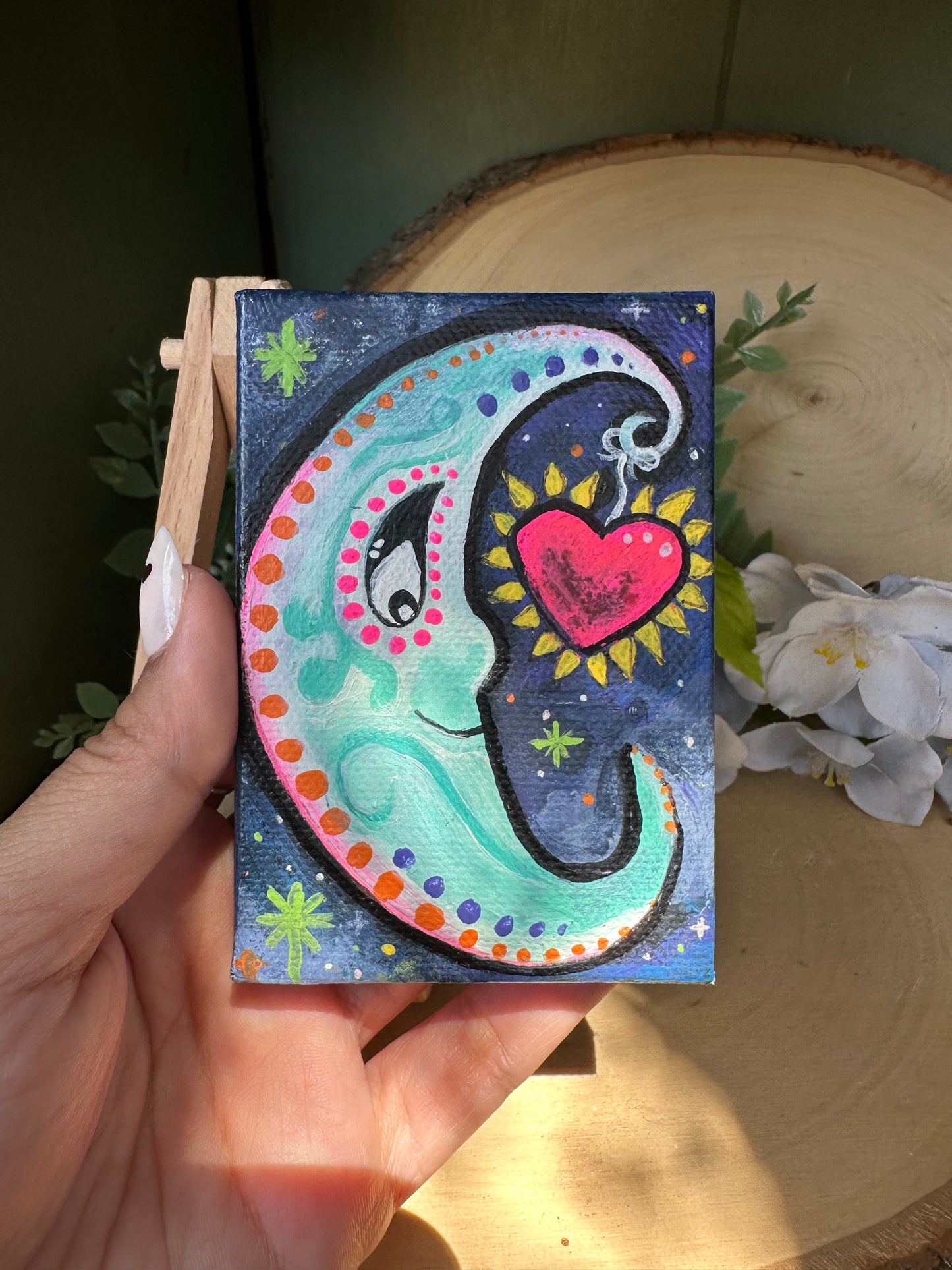 Mini moon Canvas