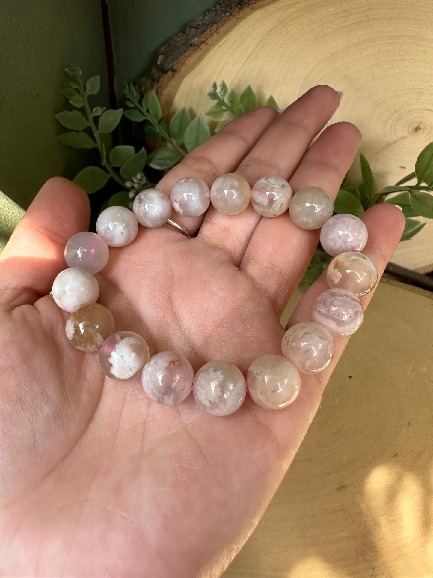 Flower Agate Bracelet