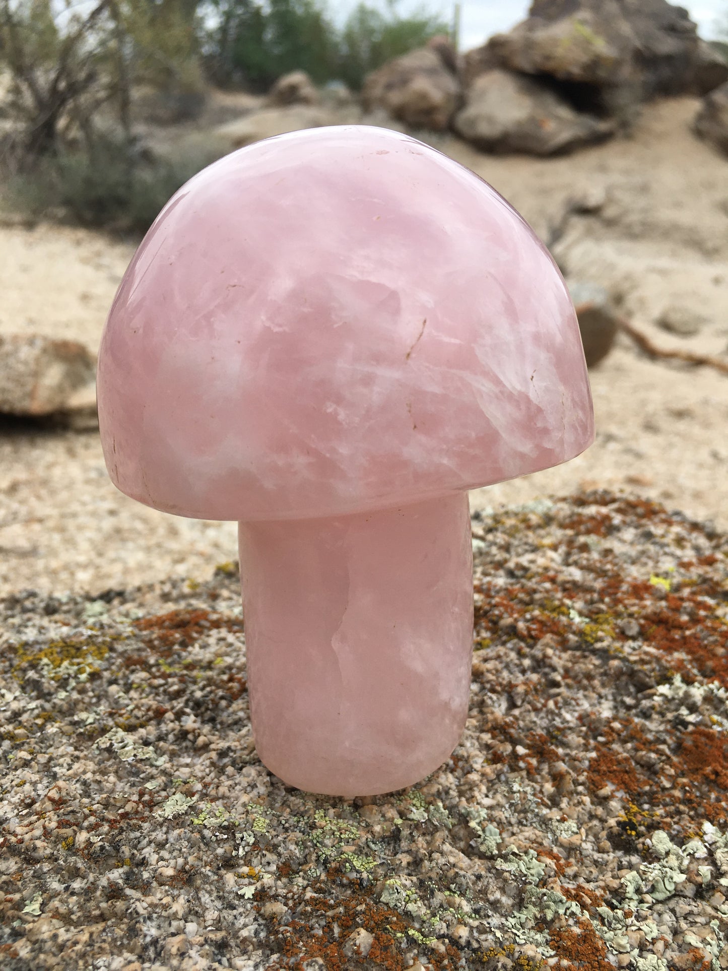 Rose Quartz Mushroom