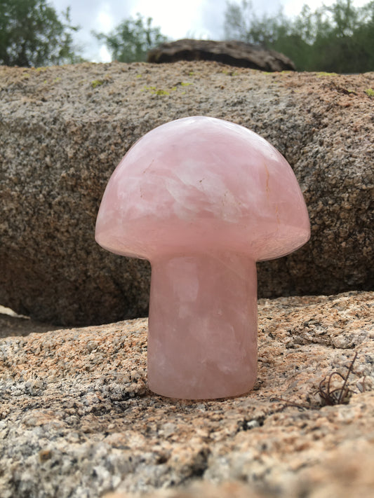 Rose Quartz Mushroom