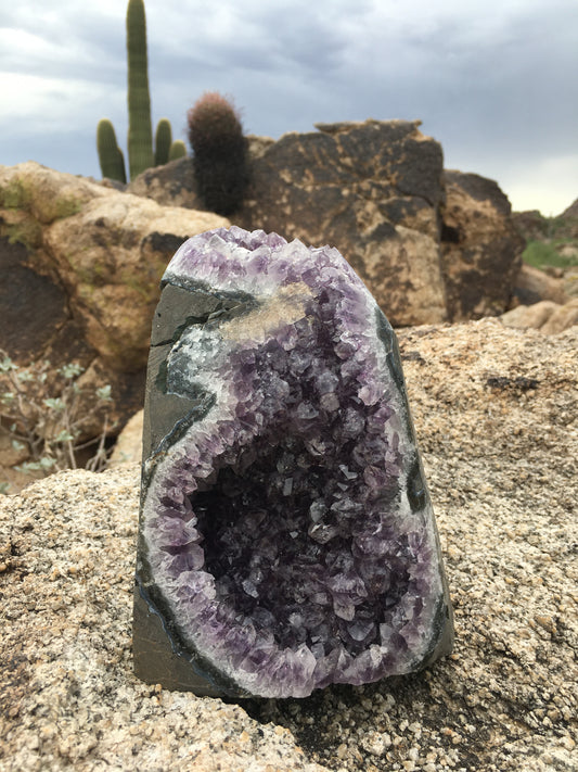 Amethyst Cut Base Crystal