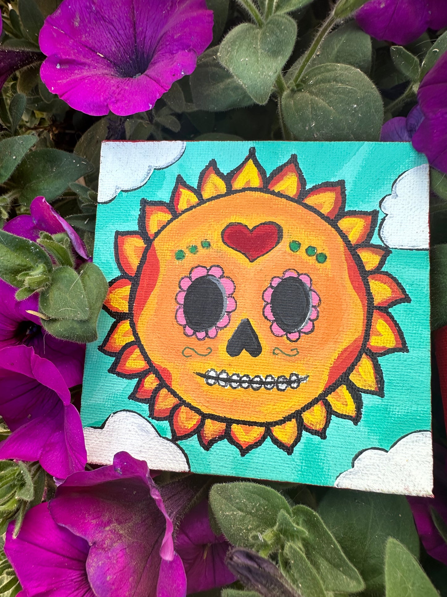 Sun and Moon mini canvas