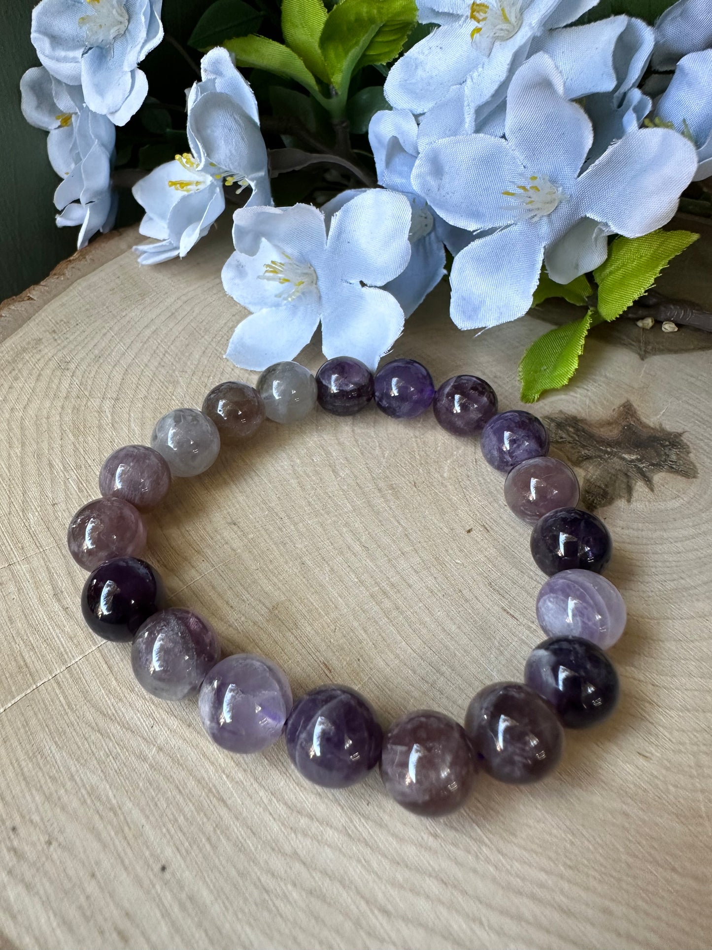 Beaded Amethyst Bracelet