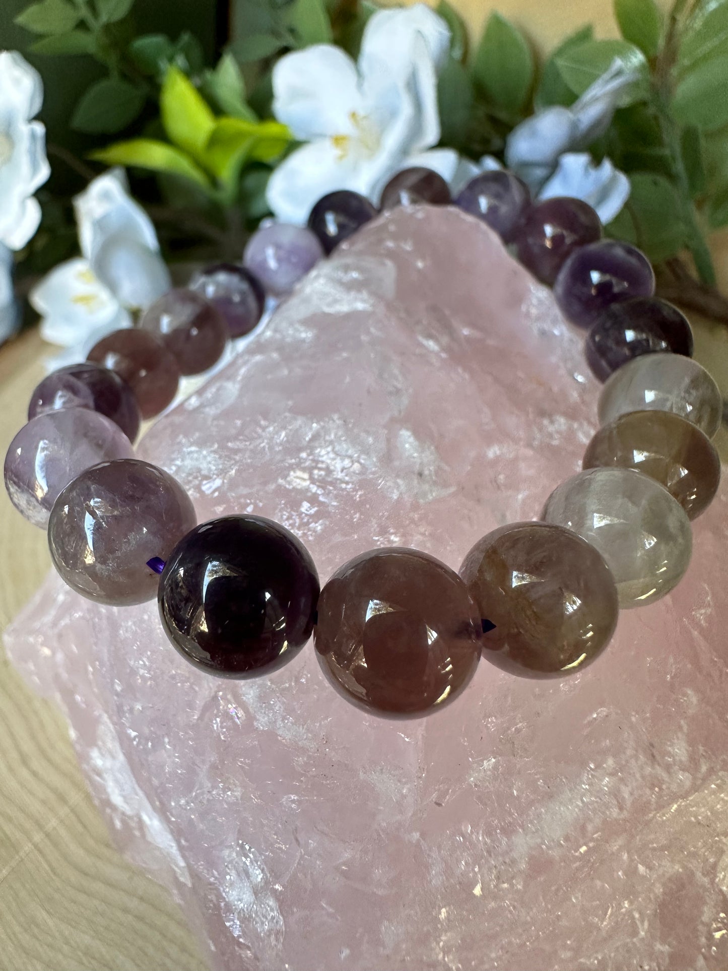 Beaded Amethyst Bracelet