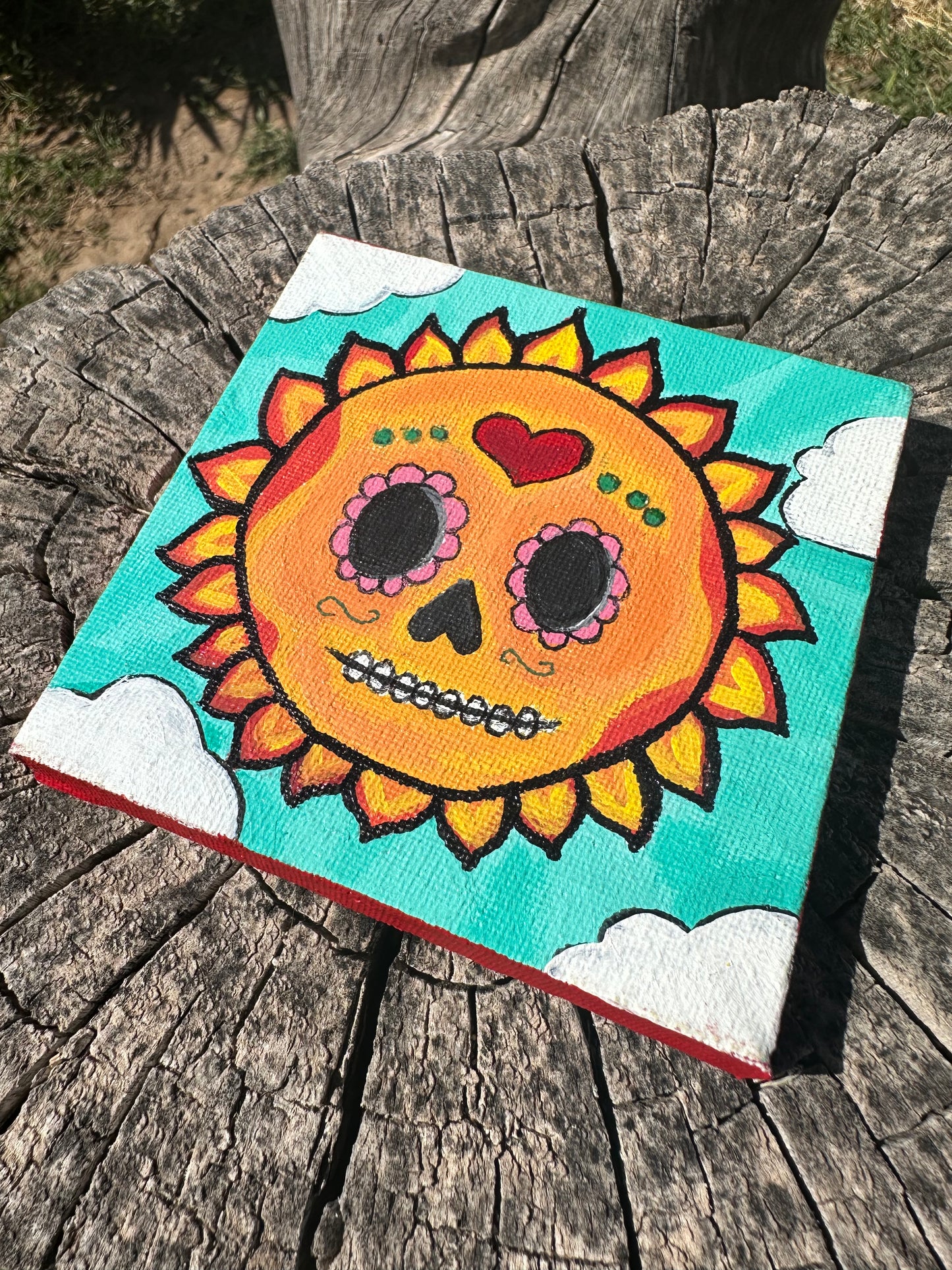 Sun and Moon mini canvas